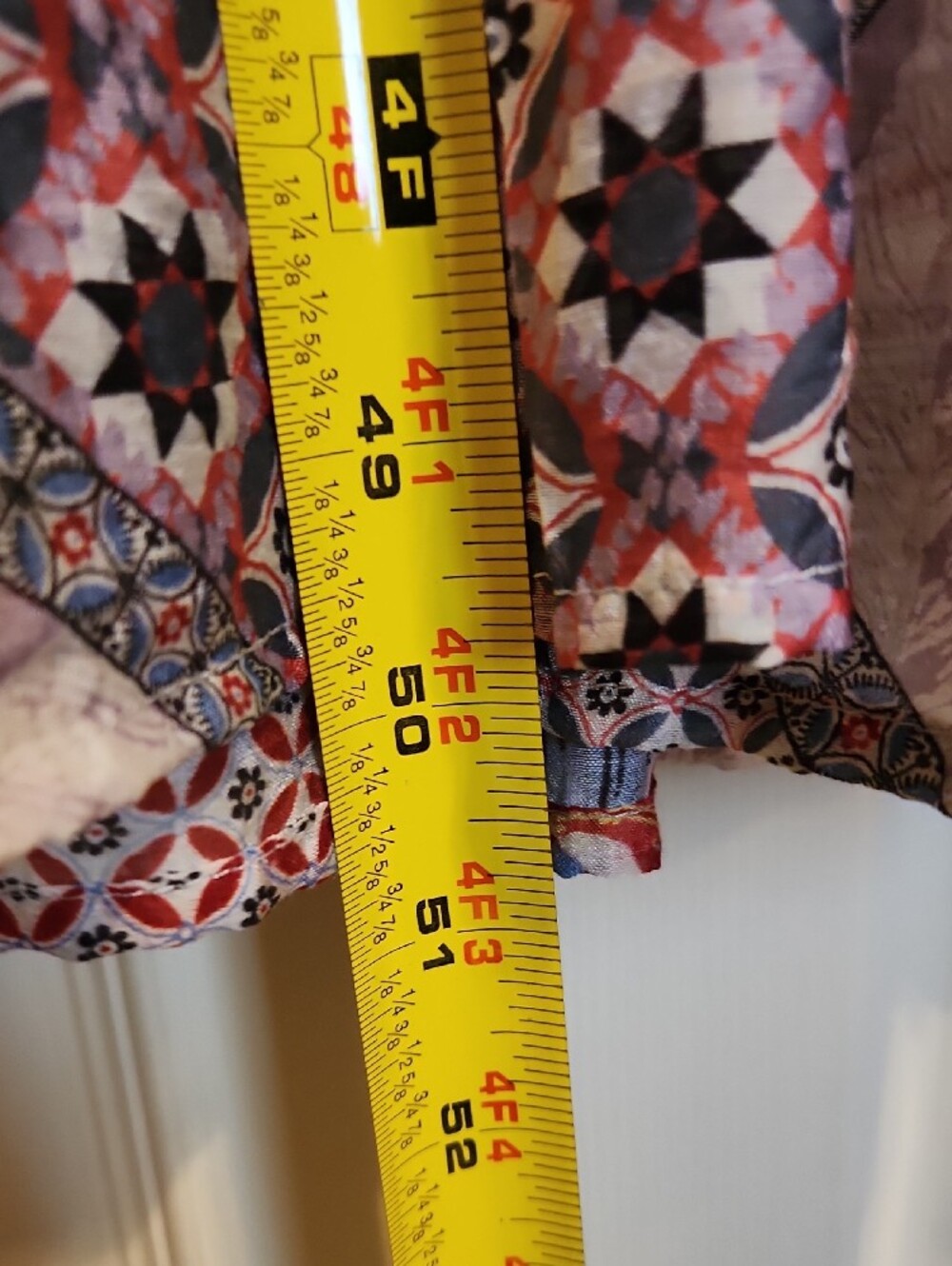 GiGiO Patchwork Floral Midi Dress, Medium, Like New - Picture 8 of 12